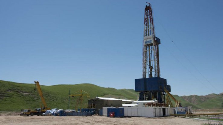 “Gazprom”ning Tojikistondagi burg‘ilash maydoni. (Gazprom International)