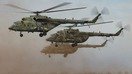 13 сентябрь куни мамлакат тарихидаги энг йирик ҳарбий ўқув машқларида қатнашаётган Россия вертолётлари. (Россия мудофаа вазирлиги)