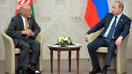 Президент Афганистана Ашраф Гани встречается с президентом России Владимиром Путиным в Уфе (Россия) в июле 2015 года. [Кремль]