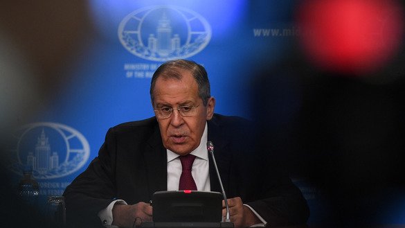 Россия ташқи ишлар вазири Сергей Лавров 16 январь куни Москвада йиллик матбуот анжуманини ўтказмоқда. Россия битимни сақлаб қолиш устида ишлашга тайёр, деди Лавров. (Кирилл Кудрявцев/AFP)