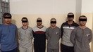 Суратда Қозоғистонда террорчилик ҳаракатини режалаштирган ва 10 январ куни Олмаотада ҳибсга олинган 6 нафар Марказий Осиё фуқароси акс эттирилган. (Қозоғистон КНБ)