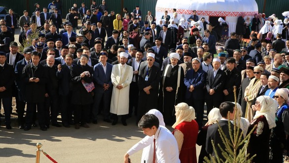 Participants of the "International Scientific Theological Conference - The Spiritual Silk Road" gather April 12 in Nur-Sultan. [DUMK]