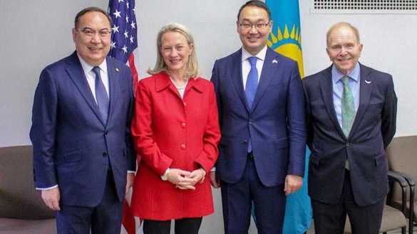 Kazakh Us Officials Discuss Strategic Partnership In Washington