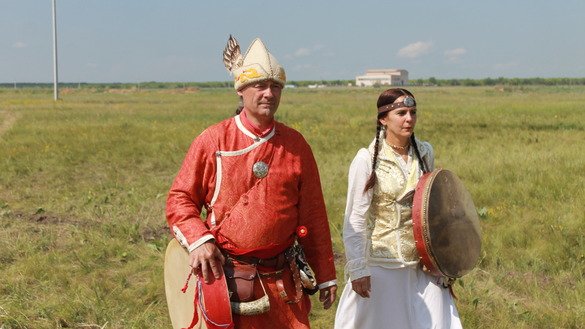 While performing, singers would imitate sounds such as the breath of a deer, the rustling of grass, the scream of a bird and the muttering of a shaman. Musicians from Bulgaria are pictured. [Aydar Ashimov]