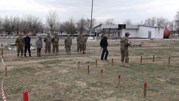 Central Asian troops take part in a course on mine clearance April 1-5 near Almaty. [Defence Ministry of Kazakhstan]