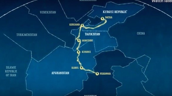 A new electricity transmission system, to connect Tajikistan, Kyrgyzstan, Afghanistan and Pakistan and called CASA-1000, will help make the most efficient use of clean hydro-power in Central Asian states by enabling them to sell their electricity surplus to power-short countries in South Asia. The system map is shown in a screenshot from a World Bank video.