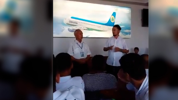 Airport sermons urge Uzbek migrants to avoid extremists' influence 