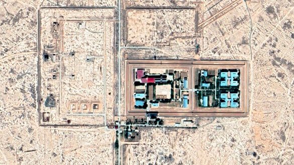 The Jaslyk prison can be seen from Google Maps.