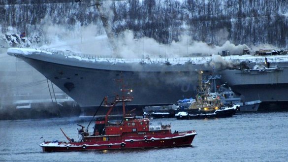 Пожар на единственном российском авианосце стал очередным происшествием в Вооруженных силах страны