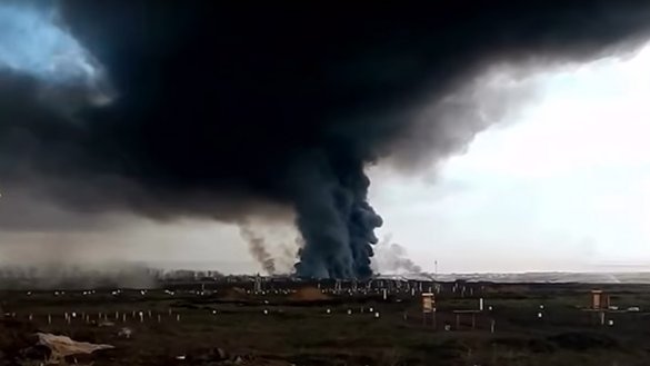 This screenshot of a YouTube video shows the aftermath of an accident in August 2019 in Arkhangelsk Province, Russia. The disaster occurred during a test of a nuclear-powered missile, resulting in the death of five staff members and elevated radiation levels in the surrounding area.