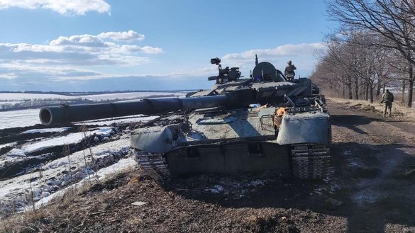 An abandoned Russian military vehicle in Kyiv province on March 1. [General Staff of the Armed Forces of Ukraine]